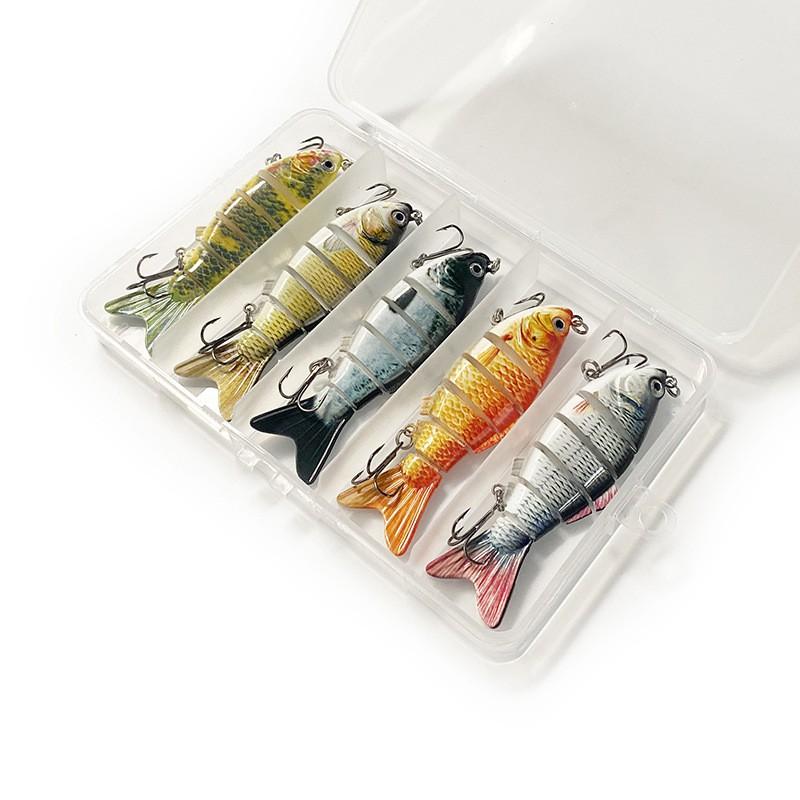 6-Piece Soft Jerkbaits Fishing Lure Set Bass Pike Saltwater Game