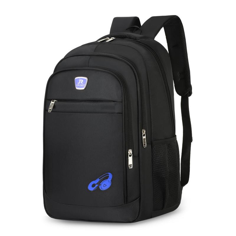 Earphone Pattern Print Oxford Canvas Large Capacity Backpack For Students And Travel With Breathable Design For Men And Women