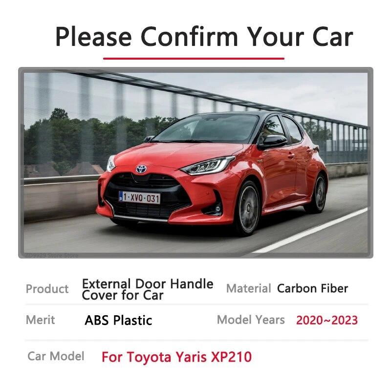 Carbon Fiber Door Handl Cover for Toyota Yaris Cross XP210 Accessories Mazda2 Hybrid Car Exterior Stickers