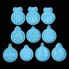 Grade Resin Crafts Ornament Pendant Xmas Christmas Decoration Clay Molds Silicone Mold Epoxy Mold