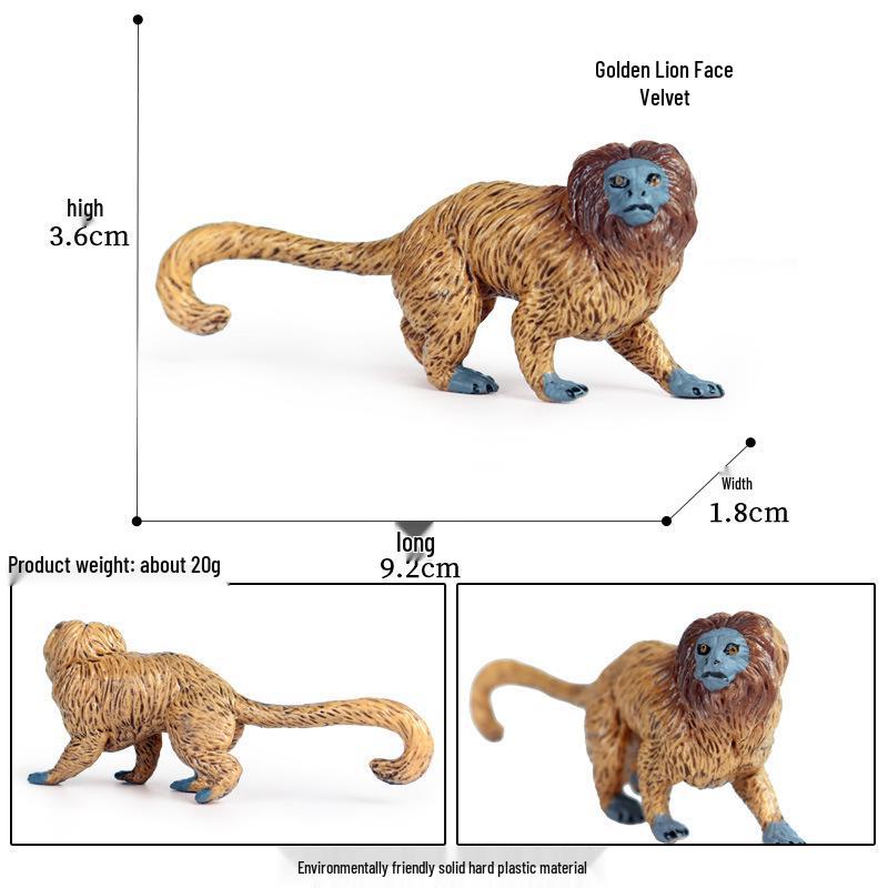 Cute Animal Models: Japanese Raccoon, Flying Squirrel, Monkey, Rabbit, Squirrel, Shiba Inu, Tiger, Lion, Lizard Toy Set