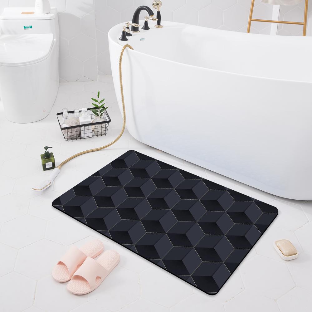 Absorbent Non-slip Mat Porch Door Mat Bathroom Toilet Floor Shower Room Bathtub Carpet Kitchen Rug