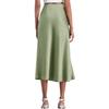 Women's Spring New High Waisted Split Long Skirt for The Girls