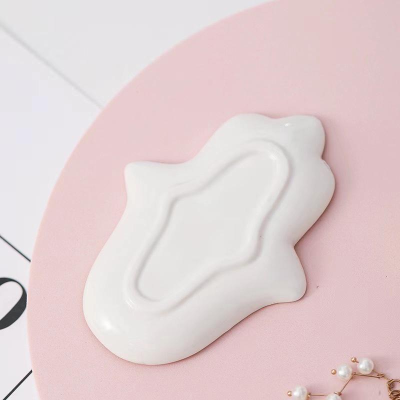 1шт поднос для украшений декоративный дизайн в форме руки элегантная золотая отделка домашний декор 11.5x8см