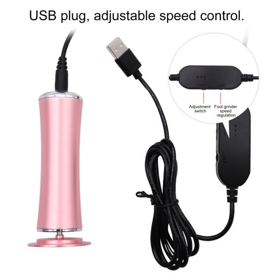 Набор для удаления мозолей на ногах с 60 шлифовальными насадками, 2 скоростные настройки, электрическая пилка для ног, портативные инструменты для педикюра