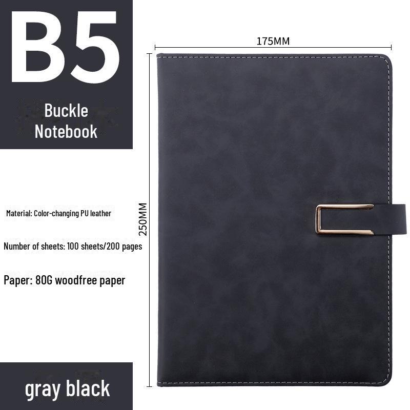 Креативный блокнот формата A5/B5 с U-образной пряжкой в проволочном переплете — настраиваемый логотип, идеально подходит для офисных встреч и студентов