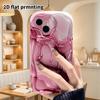 Phone Case: 2D flat design suitable for iPhone 18, 17, 16, 15, 14, 13Pro protective cases, couple style, glass water drop, Christmas and Halloween gif