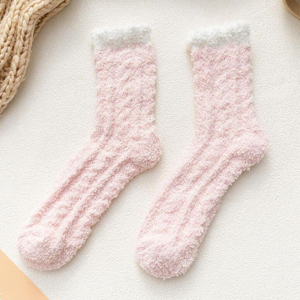 Fashion Keep Warm Women Fashion Patchwork Ladies Patchwork Thick Socks