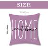 Throw Pillow Covers 16x16 Inch Set of 4,Lavender Home Sweet Purple Pillow Cases for Couch Sofa Outdoor Home Decorations