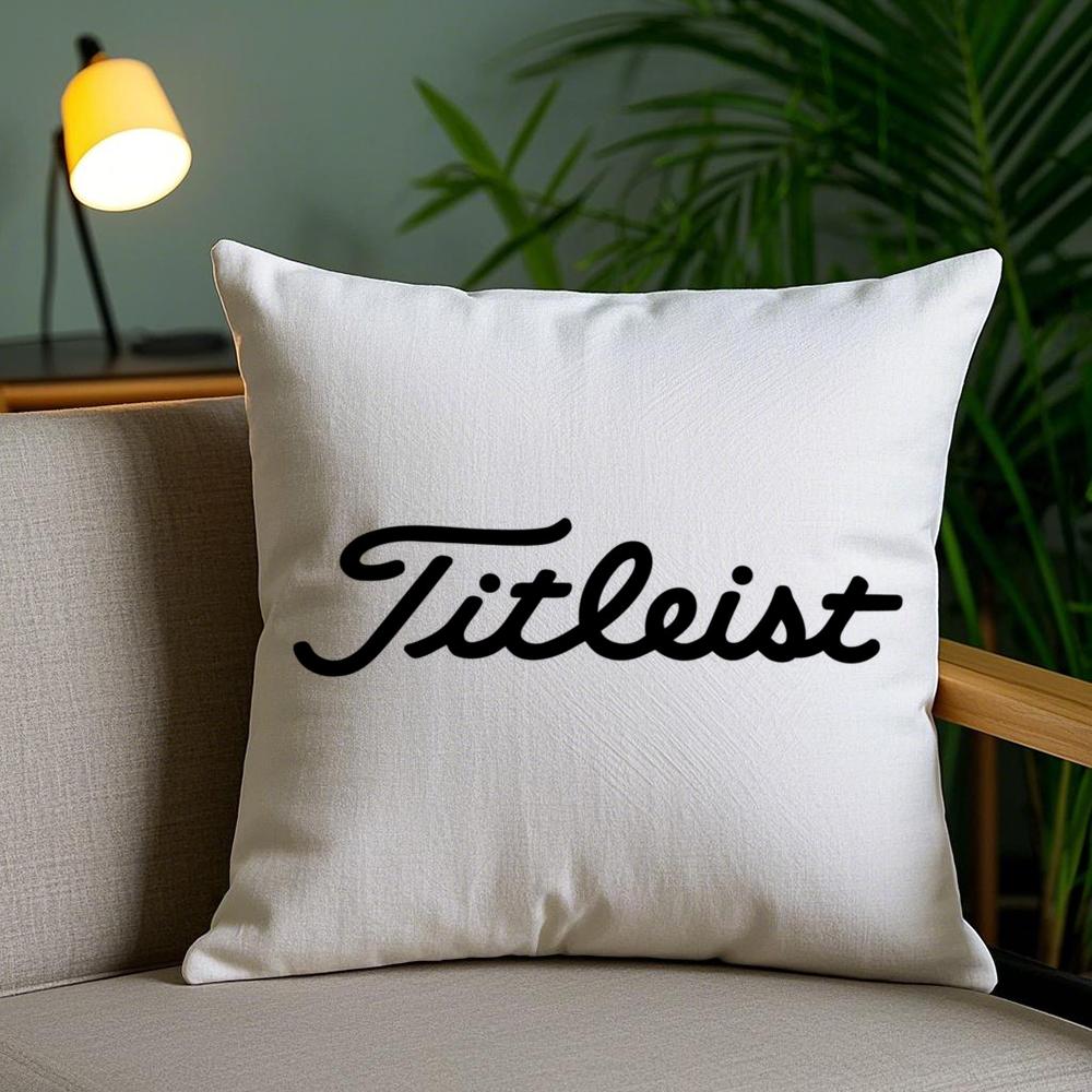 Спортивная наволочка для подушки с изображением гольфа T-Titleists, плюшевая ткань, мягкая, двусторонняя печать, скрытая молния, чехол для диванной подушки, декор для дома