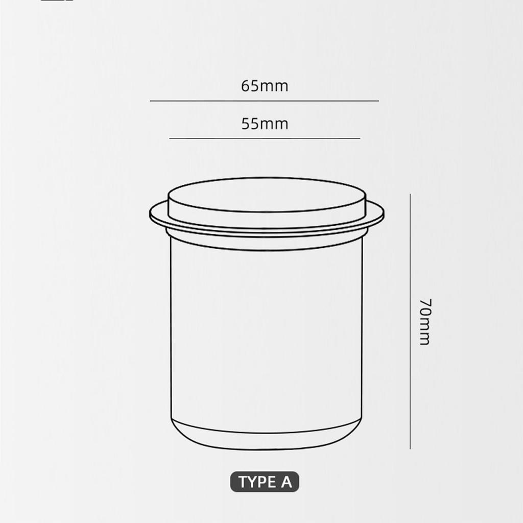 MHW-3BOMBER 58mm Coffee Dosing Cup, Espresso Dosing Cup, Dosing Ring, Coffee Grounds Container, Stainless Steel Dosing Funnel (Black) DC5615B