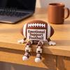 Настольный аксессуар для спортивного болельщика Фигурка Ball Buddy с подвижными ногами, Статуэтки-сидельщики на полку, Забавная статуэтка бейсболиста для стола с подвижными суставами