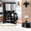 Coffee Replacement Brew Basket Spring Loaded Stopper Kits For Decker Hamilton coffee maker parts and Mr. Coffee Black, Compatible with majority 4-12
