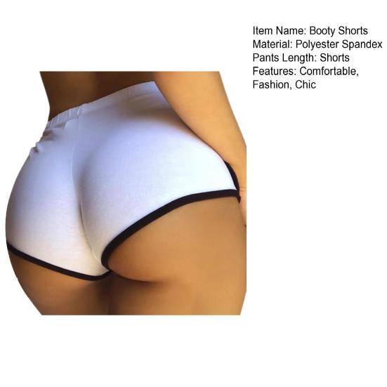 Women's Sexy Booty Shorts Sports Yoga Dolphin Shorts Elastic Running Workout Hot Pants Casual Mini Gym Sportswear for Summer