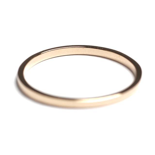 candy K10PG Lien Ring for Men Pink Gold Band Size JP 20