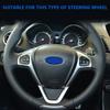 Наклейки-накладки на панель рулевого колеса автомобиля для Ford Fiesta MK7 2009 - 2017 Ecosport 2012-2017 ABS Внутренний Аксессуар