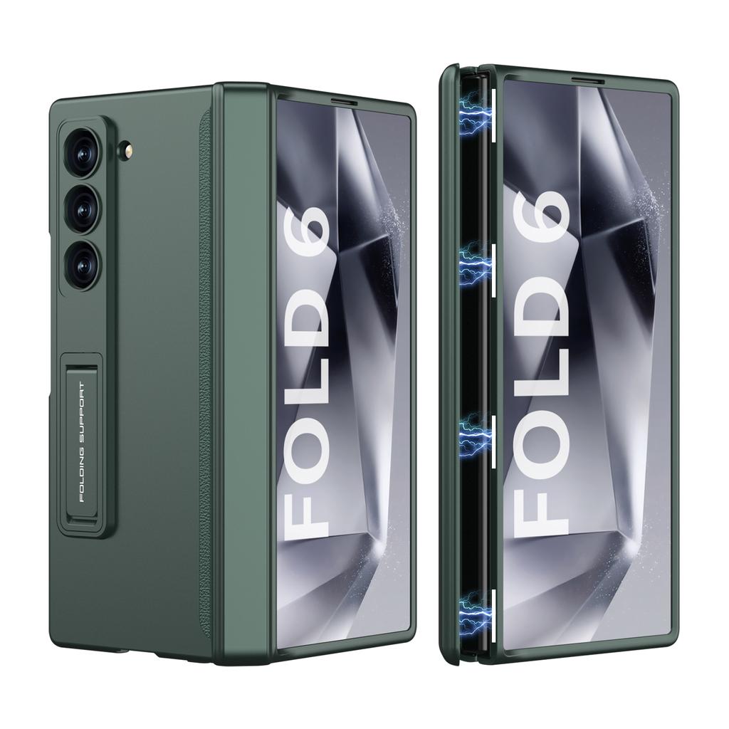 Магнитный шарнир для Samsung Galaxy Z Fold 6 5 4, пластиковый чехол для защиты от шпионажа, полный охват, защитный чехол, держатель, подставка, роскошная подставка