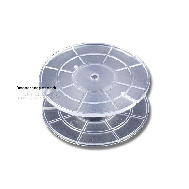Clear Round Skeleton Plastic Spool Audio Accessory Crossover Hollow Inductor Bobbin Holder
