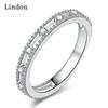 Классическое кольцо Lindon из медного сплава с цирконием, женские ювелирные изделия, свадебный подарок для вечеринки