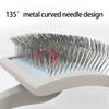 MultiPurpose Pet Grooming Comb Massage Brush With Comfortable Grip Handle Removes Dog Cats Shedding Furs Efficiently