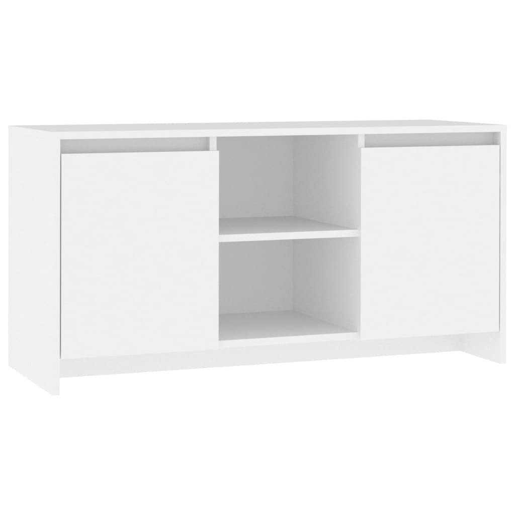 Vidaxl Szafka Pod Tv, Biała, 102X37,5X52,5 Cm, Materiał Drewnopochodny