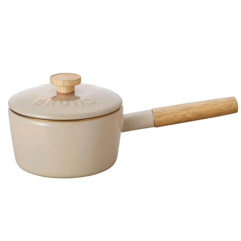 BRUNO Fuji Enamel Saucepan, 16cm, BHK281 [6760928] Greige