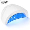 48/6W UV LED Nail Art Lamp for Fast Curing Full UV Gel Professional Nail Dryer with Motion Sensor Portable Nail Salon Equipment