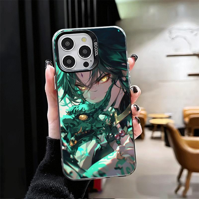 Мягкий чехол для телефона Genshin Impact Сяо для iPhone 15 16 17 Pro Max 17Air 16E 14 Plus 13 12 Mini Ударопрочный чехол Задняя крышка