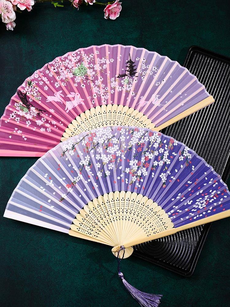 Ancient Style Cheongsam Students Summer Foldable Small Fan