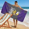 Minnesota Vikings Print Beach Towel, Large Soft Quick Dry Towel for Beach Camping Swimming