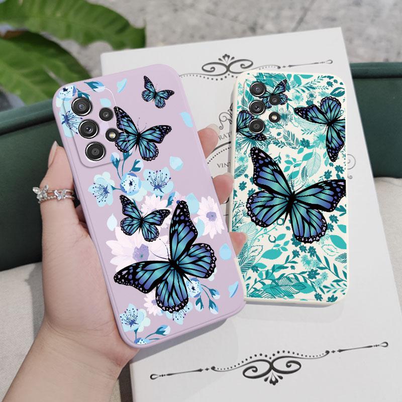 Aurora Butterfly Case For Samsung A56 A54 A36 A34 A26 A24 A14 A73 A53 A33 A23 A13 A17 A16 A07 A06 A52 A72 A32 A15 A25 A35 A55 5G