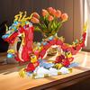 767Pcs/Set Spring Auspicious Dragon Dragon Building Blocks Set Festival Buildable Figure Kid Mythical Creature Toy
