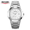 SKMEI 2660 Watch Montre Homme Men's Quartz Watch Waterproof Night Light Men's Watch Time Date Business Stainless Steel Strap
