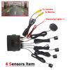 Koorinwoo Visible Video Car Parking Sensors 8/6/4 Probes Backlight Front With Rear Alarm Parktronic For DVD Andriod Media System