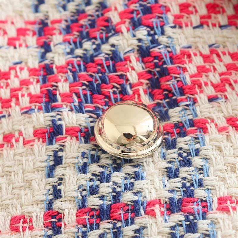 Весна 2023 Zaura женский клетчатый шерстяной двубортный пиджак приталенного кроя