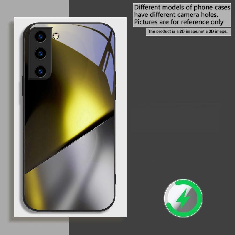 Загадочный цвет и свет Для Samsung Galaxy S26 Ultra S20 FE S21 S22+ S23 Plus S24 Ultra 25 Edge Для Magsafe Стеклянный чехол для телефона