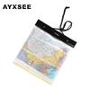 AYXSEE Transparent Water-Repellent Map Bag, Self-Sealing PVC Stationery Bag, 20 Silk Thickness
