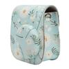 Instant Camera Case PU Leather Protective Mini Camera Bag with Adjustable Shoulder Strap for Mini 11 12 Chrysanthemum
