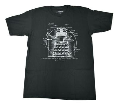 WeLoveFine Мужской Доктор. Кто и Далеки Схематичная футболка Далек Новая
