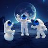 Polyvinyl Chloride 3Pcs Astronaut Action Figurine Home Decor Astronaut Statue Study Office Desk Decor Showpiece