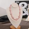 Новое персонализированное ожерелье с преувеличенным стилем, нерегулярный дизайн из жемчужных бусин из смолы, женская модная цепочка-воротник