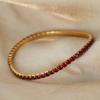 Light Luxury Multicolor Zircon Elastic Wire Bracelet Claw Clasp Niche Cuff Bracelet Jewelry