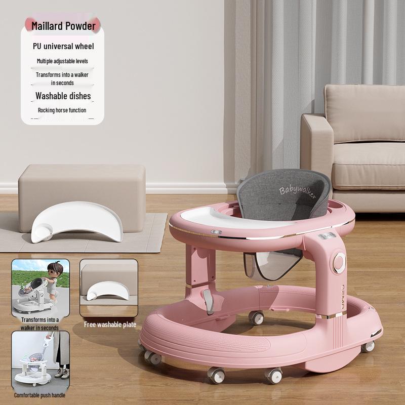 Многофункциональные детские ходунки: Защита от опрокидывания, Предотвращение О-образных ног, Обучение с помощью толкания для мальчиков и девочек