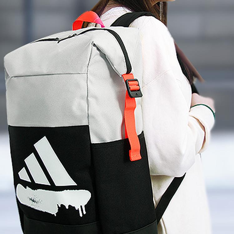 adidas 4смте Бп Графика Тренировочный Спортивный Рюкзак Большой Вместимости Мужские Рюкзаки Черный Белый FM6890