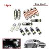 1 Set Auto LED Interior Light Dome Map Car Lamp Kit License Plate Light Bulbs for VW Volkswagen Golf T5 LED Light Bulbs