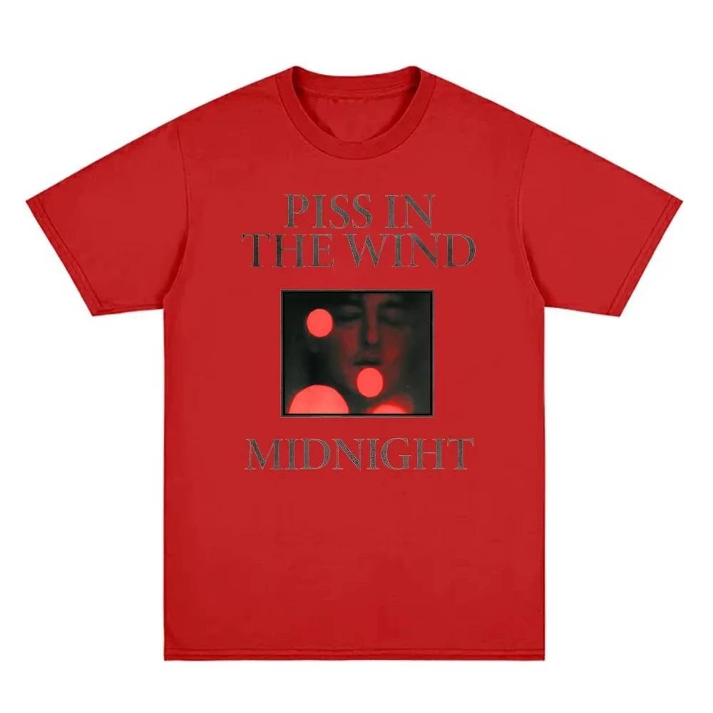 Футболка Альбом Piss in The Wind-MIDNIGHT Tee Хлопок Высокое Качество Харадзюку Футболка Летняя Удобная Рубашка