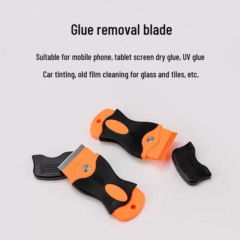 Versatile Scraper Tool: Plastic & Metal Blade for Glue, Stain Removal, Screen Protector Application & Mobile Repair