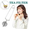 For Brewing Tea Spices StrainerUltra-fine Mesh Stainless Steel Tea Strainer Non-slip Long Handle Anti-scald Practical Strainer