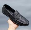 Деловые туфли Doudou из мягкой кожи, летние дышащие, легкие, простые, универсальные, на одной педали, ленивые мужские повседневные кожаные туфли