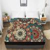 Customize Fitted Sheets Mattress Cover With Elastic Band 3D Bedsheet Linens 90x200 200x220 Bed Sheet Bedding Bohemia